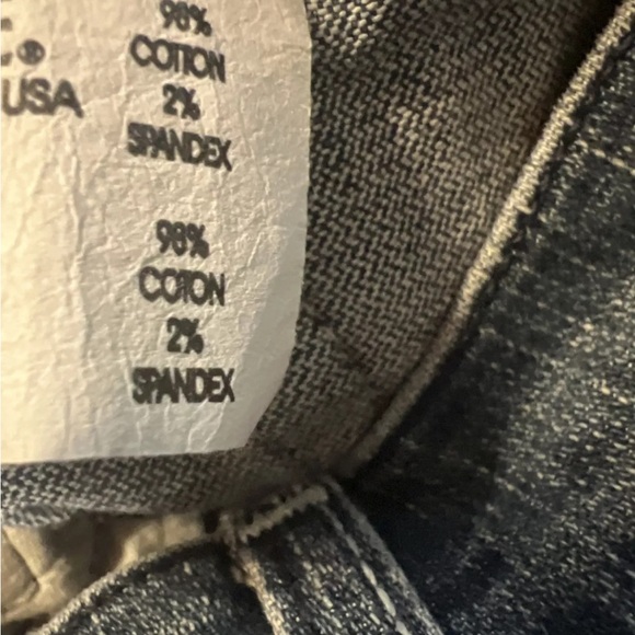 Rock Republic Hurt Bootcut Jeans Sz 27 Flap Pockets w/ White Rs - Picture 6 of 9